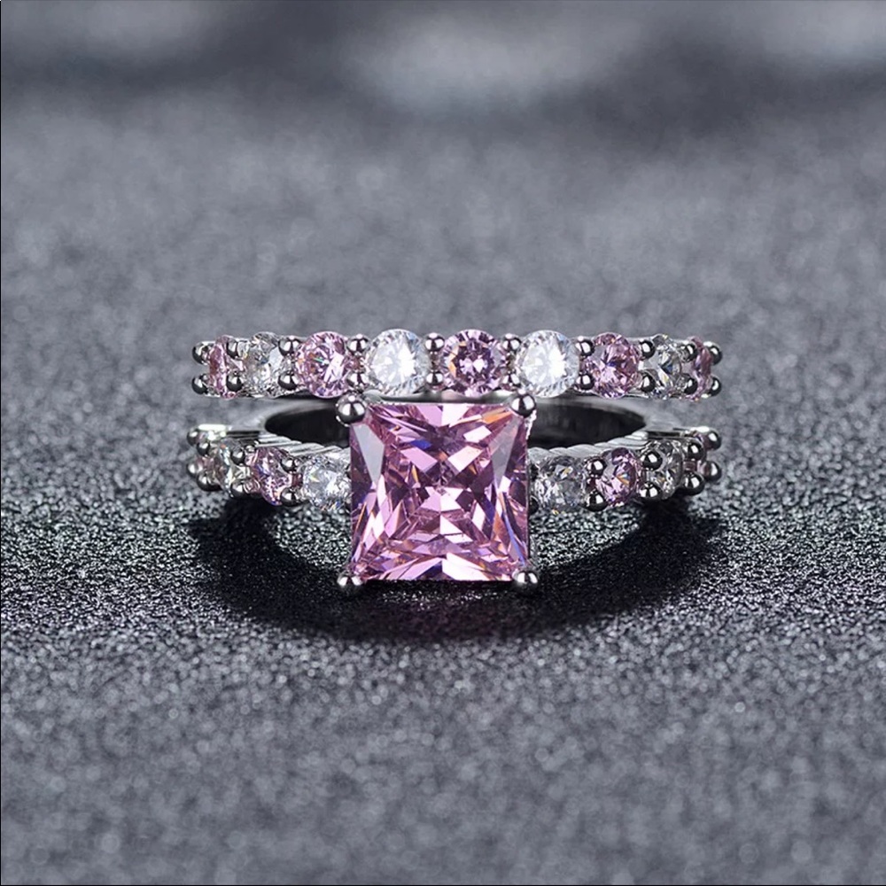 New Women’s 925 Silver Sapphire Lady Set Ring - Picture 5 of 5